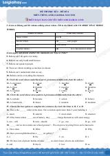 Đề thi học kì 2 Tiếng Anh 6 Global Success - Đề số 4